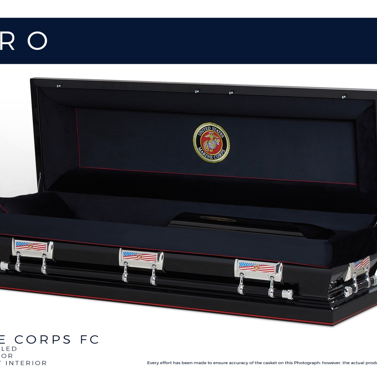 The Hero Black Marine Corps Full Couch
