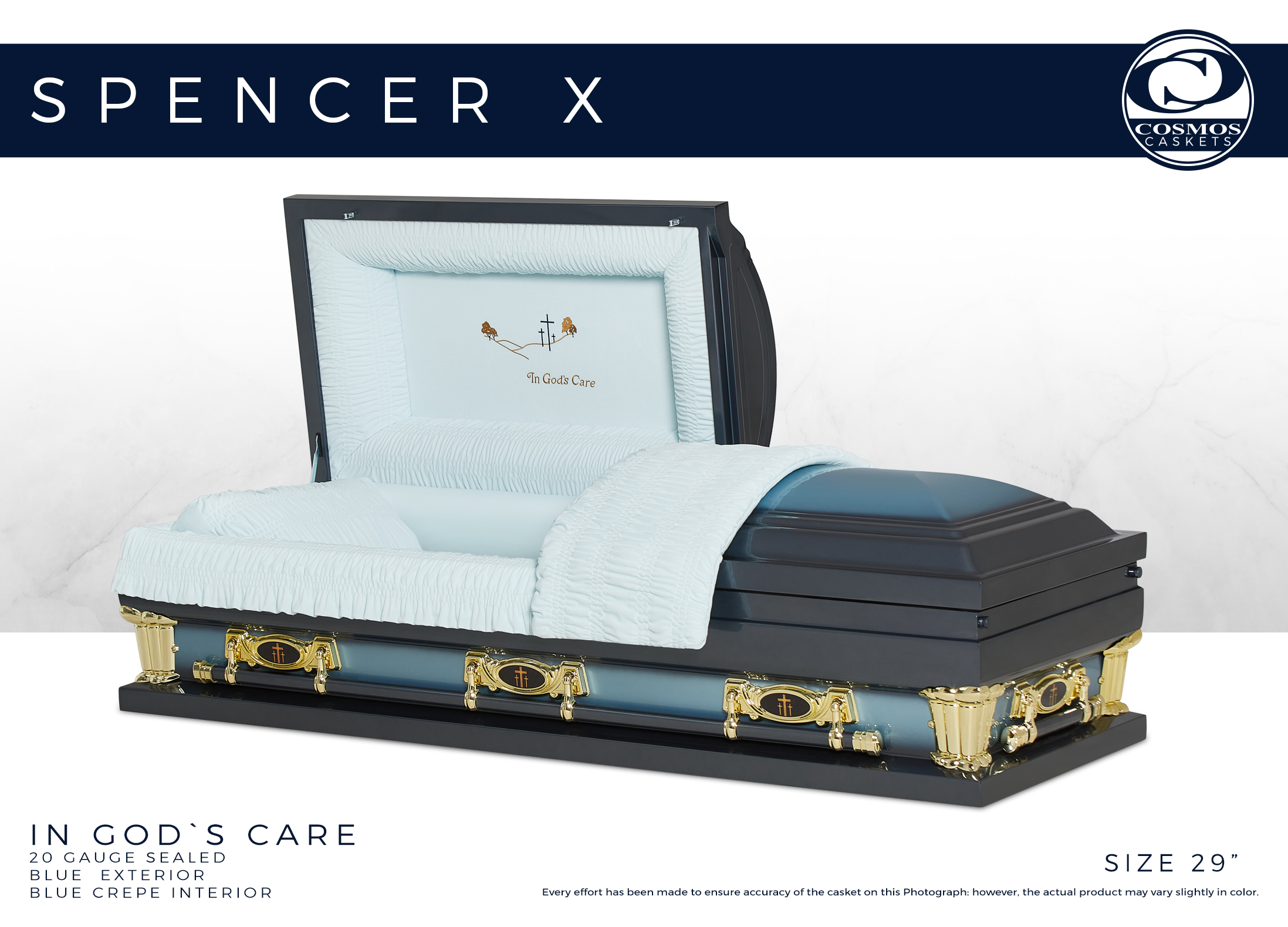 Spencer X In God`s Care – CosmosCaskets.com