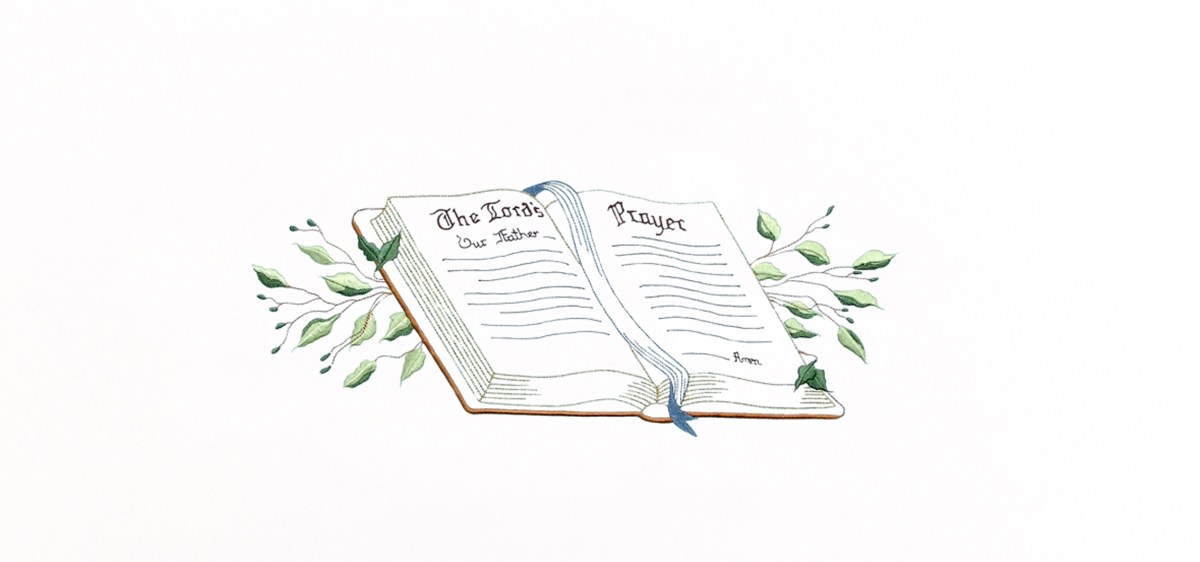 Lords Prayer White Panel